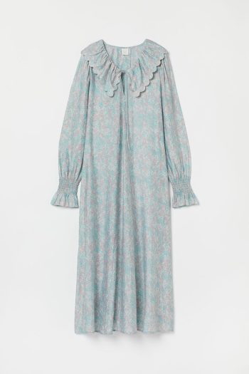 HM Long Flounce-collared Dress