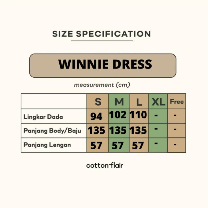 Gamis Perempuan Winnie Dress by Cotton Flair