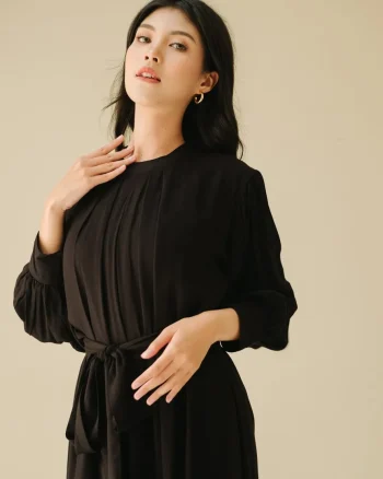 Brisia Long Dress Black