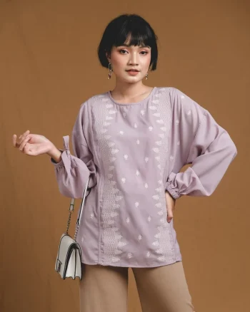 Baju Lengan Panjang Perempuan Galeca Longsleeve 1090 Lilac