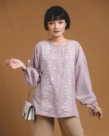 Baju Lengan Panjang Perempuan Galeca Longsleeve 1090 Lilac