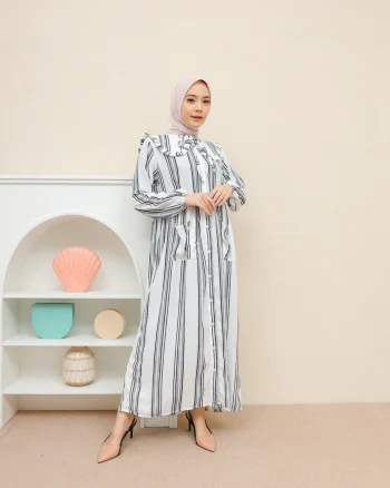 Gamis Wanita Razisya Dress Pattern H