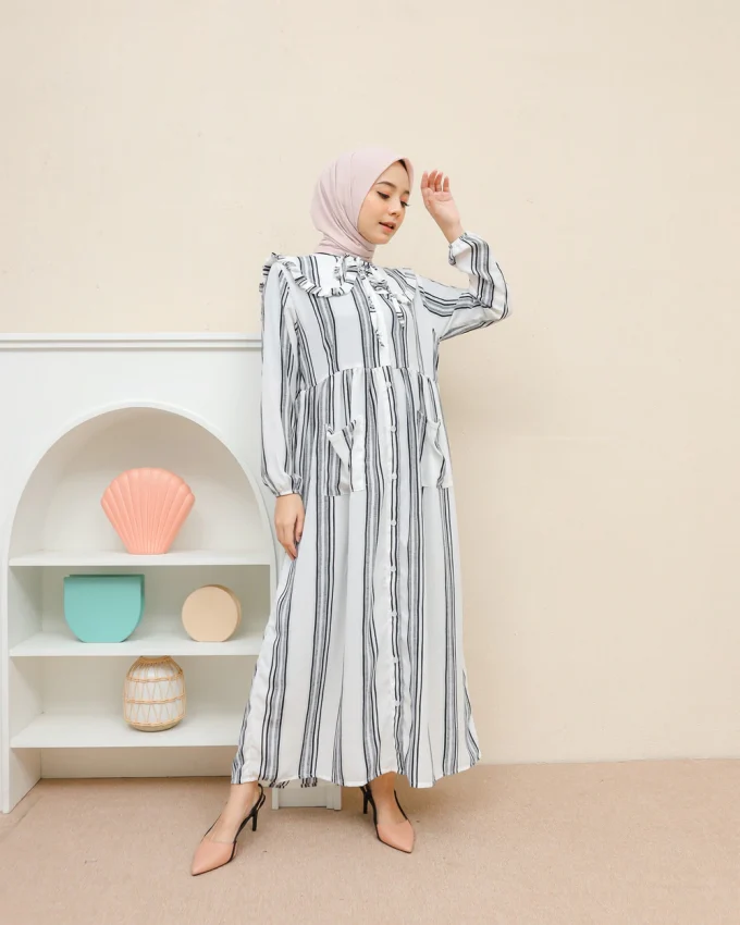 Gamis Wanita Razisya Dress Pattern H