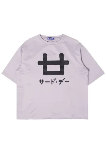 Third Day MTJ86 Kaos Oversize Distro Pria Black Logo Dateng Grey