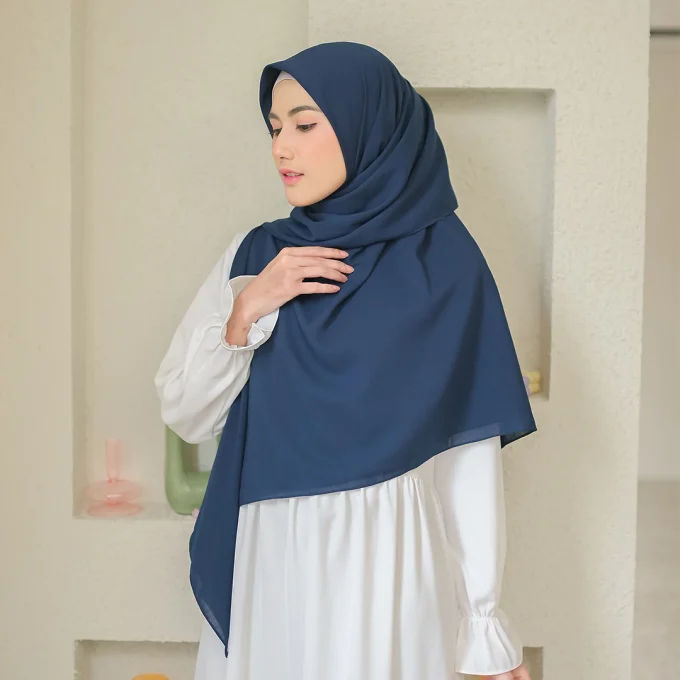 Lozy Detaa Square Syari (Hijab Segiempat Syari) Navy