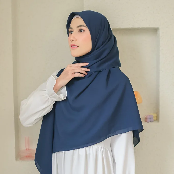 Lozy Detaa Square Syari (Hijab Segiempat Syari) Navy