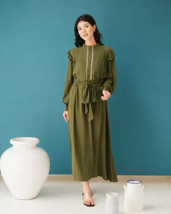 Tsalitsa Long Dress Army