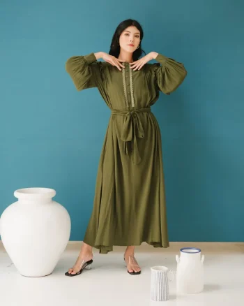 Tsalitsa Long Dress Army