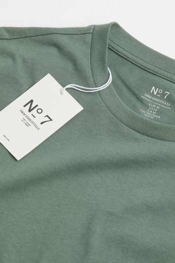 HM Kaos Pria Kerah Bundar Regular Fit GREEN