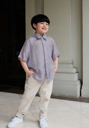 Vanila Hijab Baju Koko Anak Dobby Kids Bluedenim