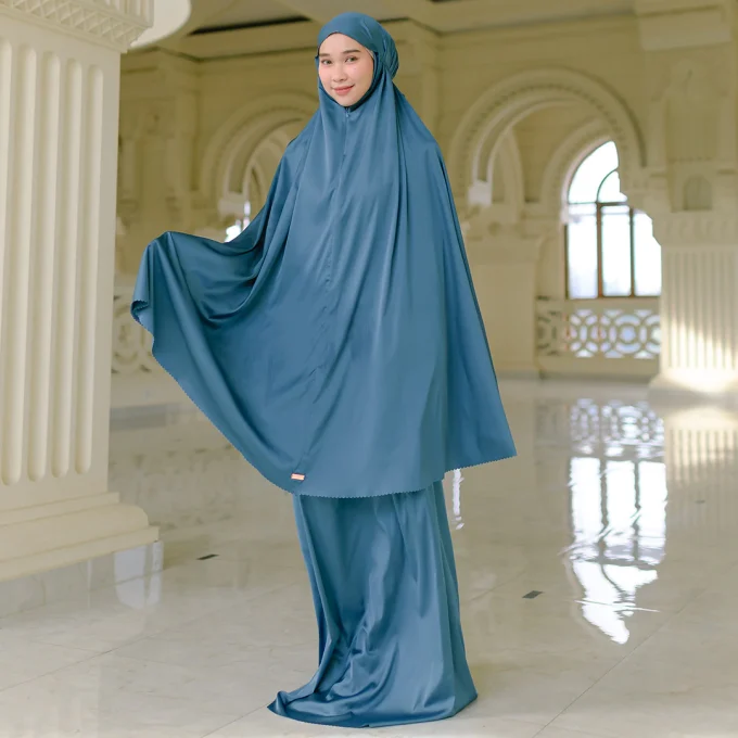 Lozy Mukena Mecca Prayer Set Midnight Blue