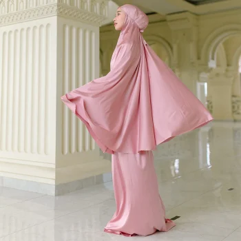 Lozy Mukena Mecca Prayer Set Pink