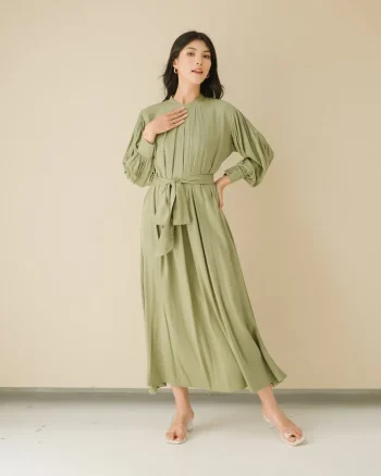 Brisia Long Dress Sage Green