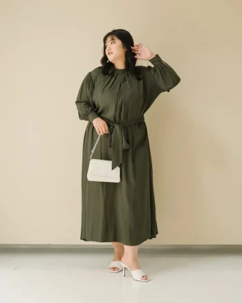 Brisia Long Dress Army