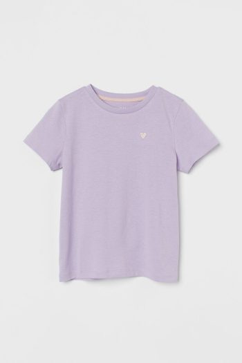 Kaus Jersey Katun UNGU MUDA