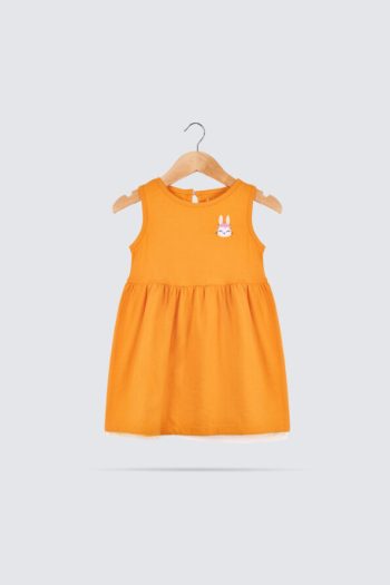 Lala Koala Tulle Dress Mustard Bunny