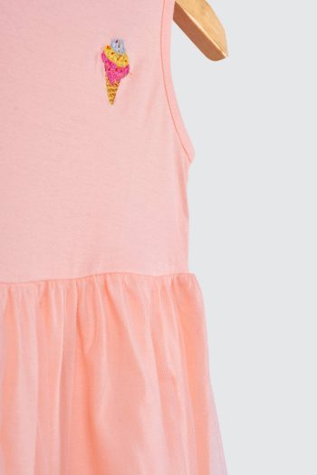 Lala Koala Tulle Dress Pink Ice Cream
